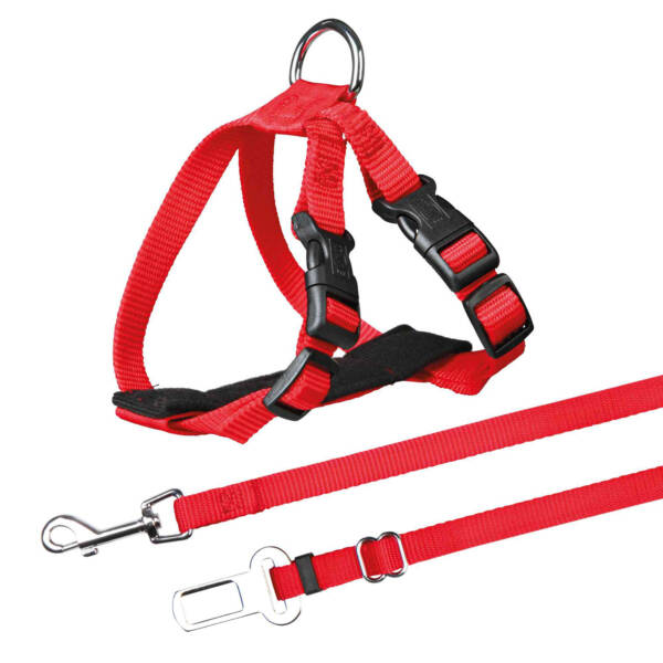 Arnes_y_Cinturon_seguridad_Gatos_20-50_cm_Rojo